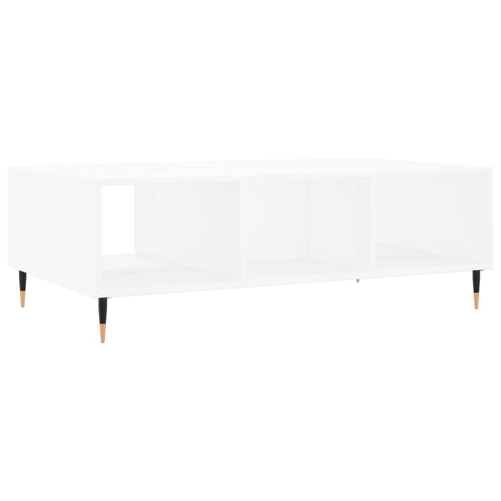 Salontafel 104x60x35 cm bewerkt hout wit is nu te koop bij PeponiXL, paradijselijk wonen!