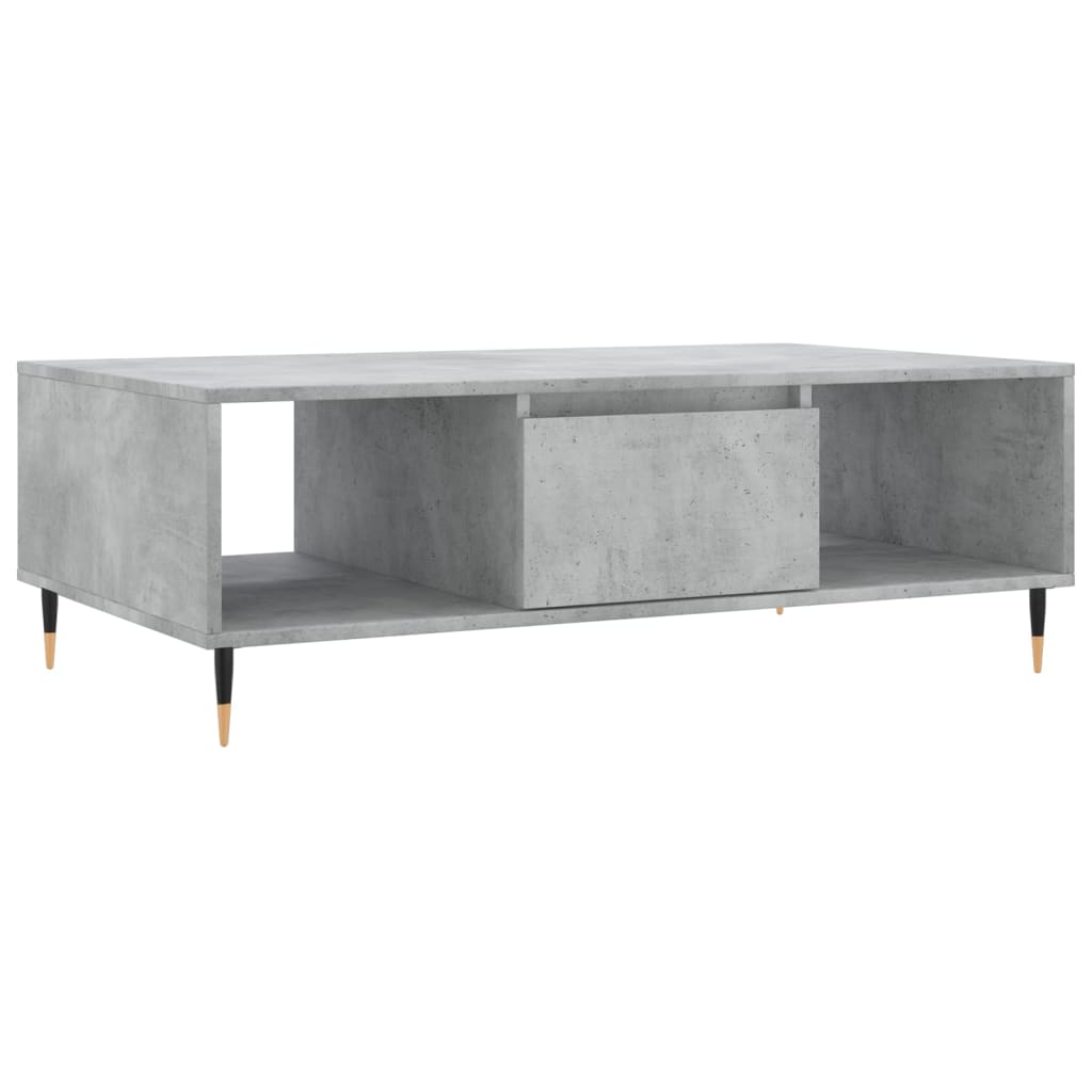 Salontafel 104x60x35 cm bewerkt hout betongrijs is nu te koop bij PeponiXL, paradijselijk wonen!