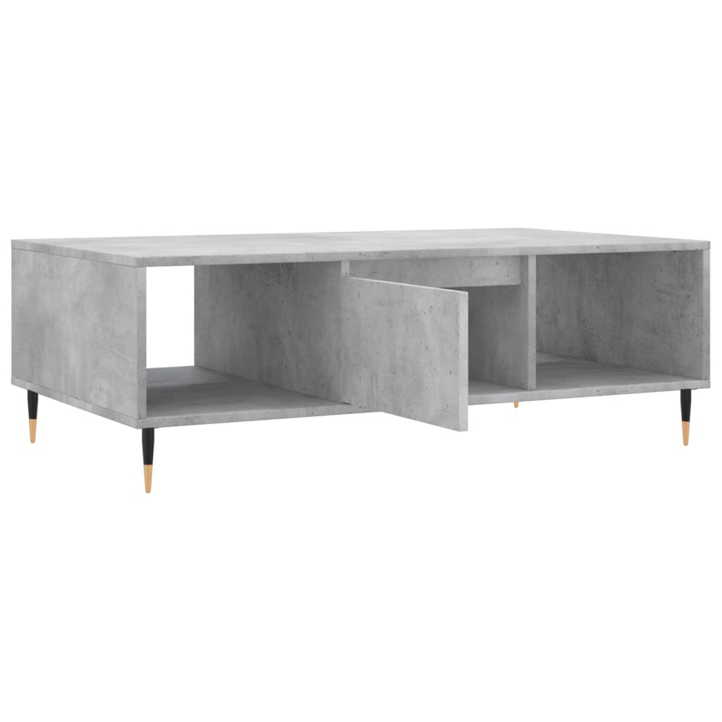 Salontafel 104x60x35 cm bewerkt hout betongrijs is nu te koop bij PeponiXL, paradijselijk wonen!