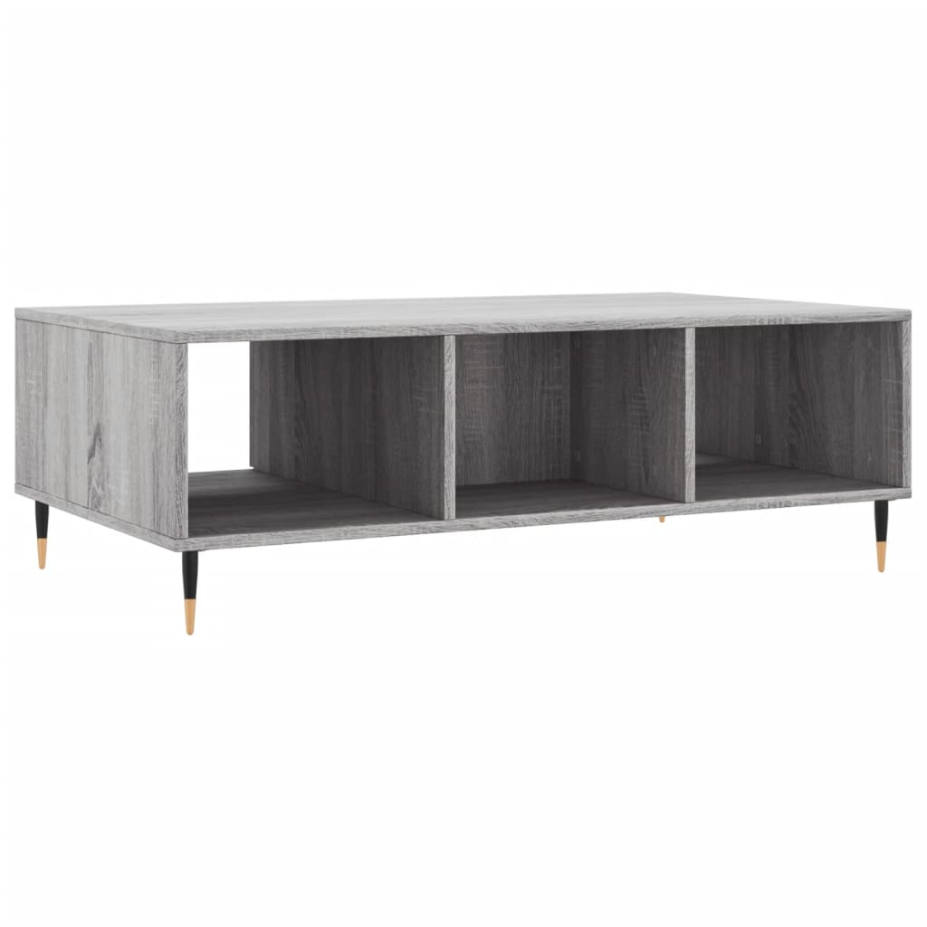 Salontafel 104x60x35 cm bewerkt hout grijs sonoma is nu te koop bij PeponiXL, paradijselijk wonen!