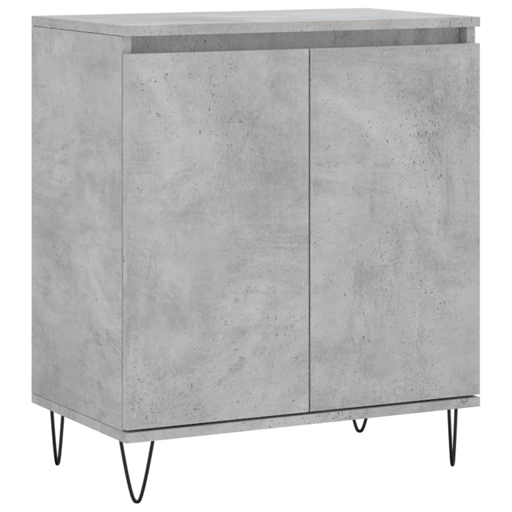 Dressoir 60x35x70 cm bewerkt hout betongrijs is nu te koop bij PeponiXL, paradijselijk wonen!