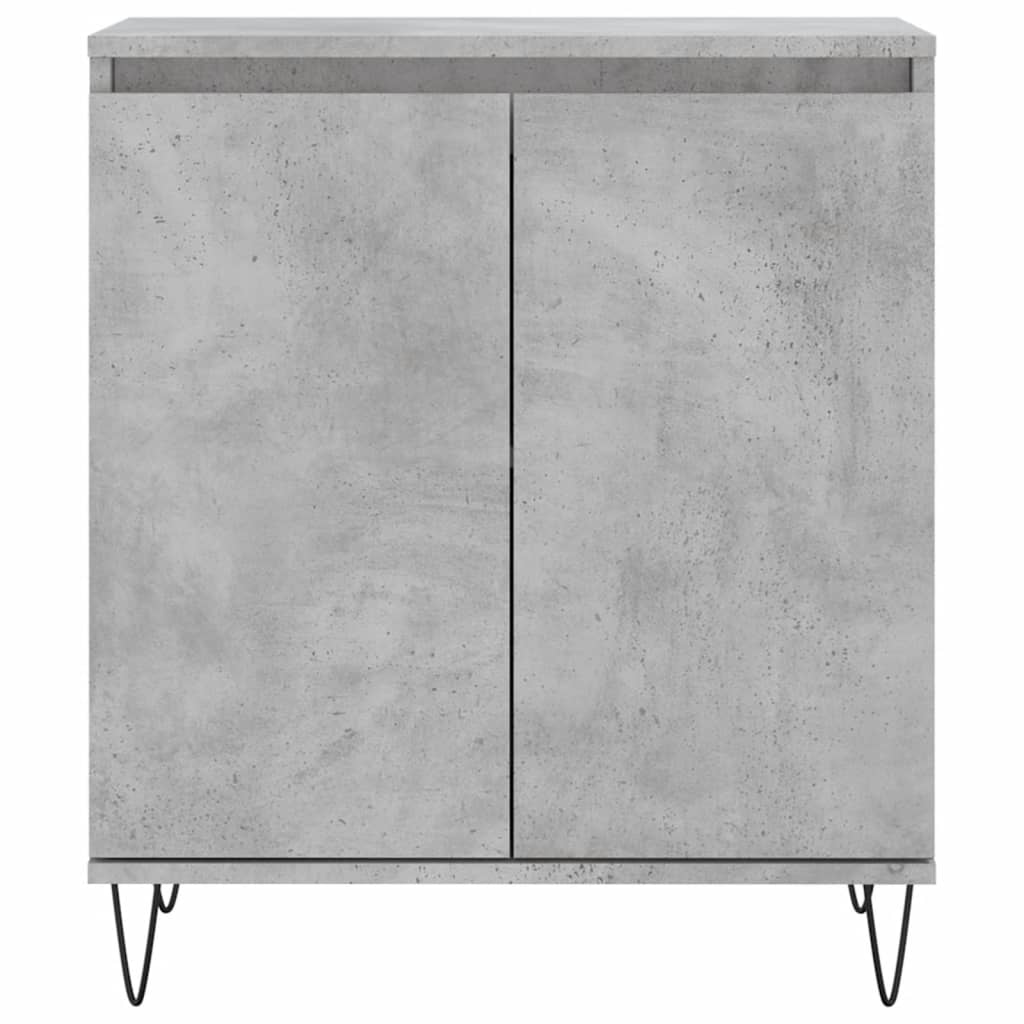 Dressoir 60x35x70 cm bewerkt hout betongrijs is nu te koop bij PeponiXL, paradijselijk wonen!