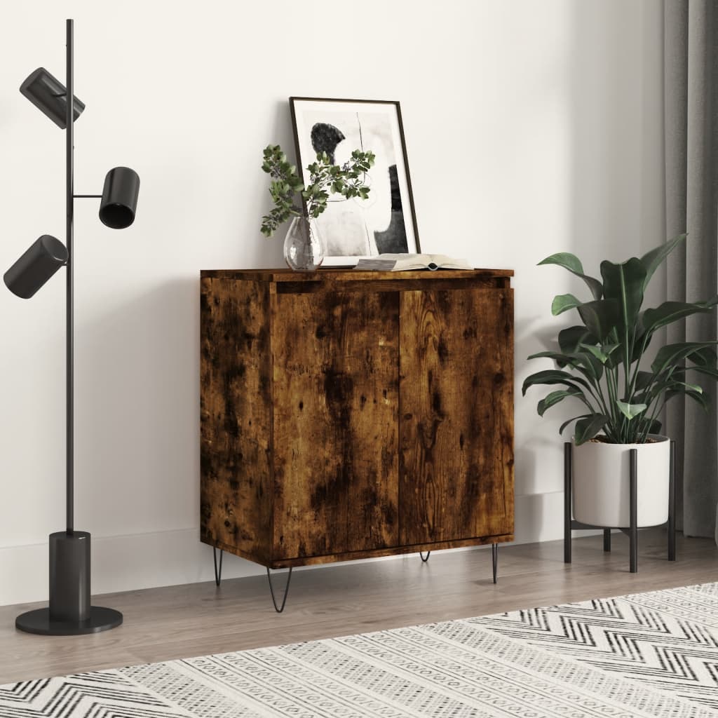 Dressoir 60x35x70 cm bewerkt hout gerookt eikenkleurig is nu te koop bij PeponiXL, paradijselijk wonen!