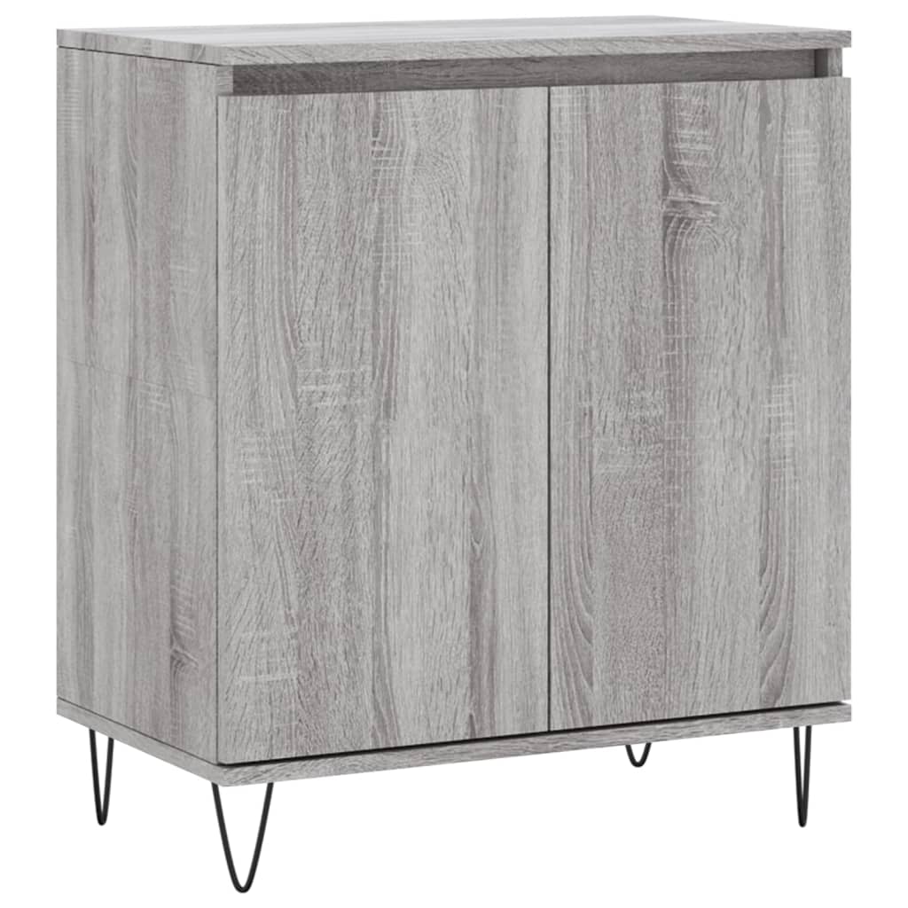 Dressoir 60x35x70 cm bewerkt hout grijs sonoma eikenkleurig is nu te koop bij PeponiXL, paradijselijk wonen!