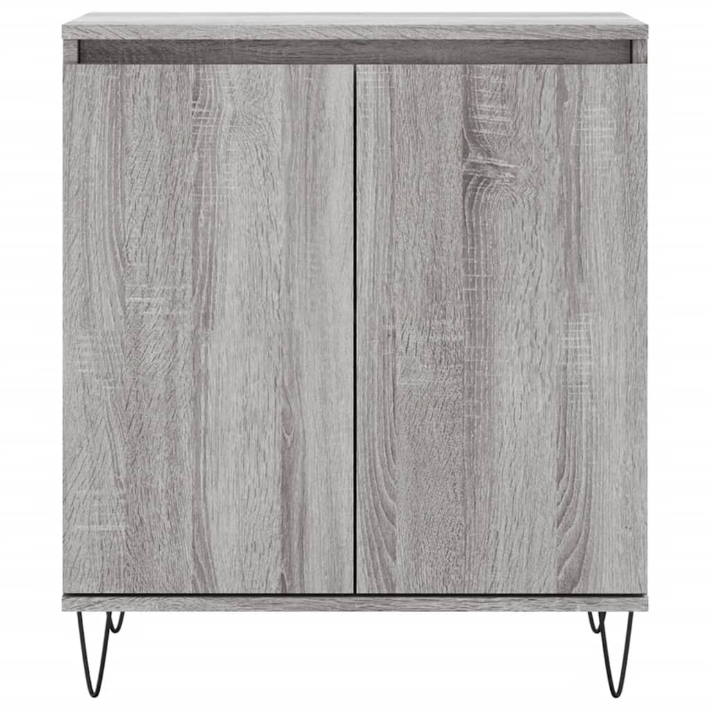 Dressoir 60x35x70 cm bewerkt hout grijs sonoma eikenkleurig is nu te koop bij PeponiXL, paradijselijk wonen!