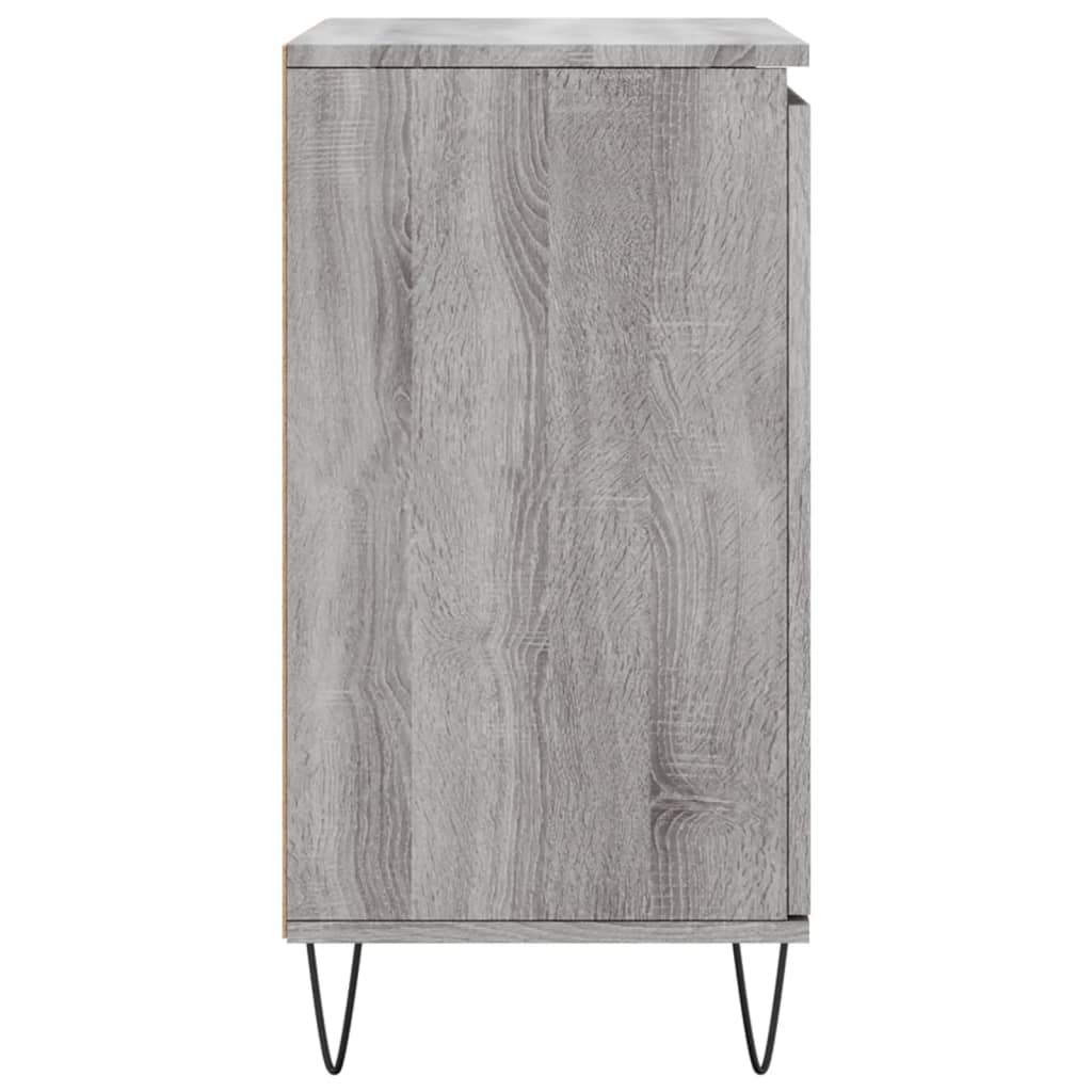 Dressoir 60x35x70 cm bewerkt hout grijs sonoma eikenkleurig is nu te koop bij PeponiXL, paradijselijk wonen!