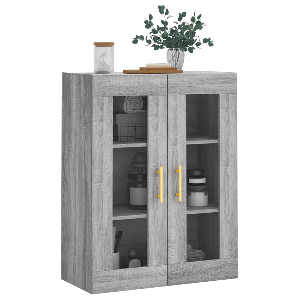 Bovenkast 69,5x34x90 cm grijs sonoma eikenkleurig is nu te koop bij PeponiXL, paradijselijk wonen!