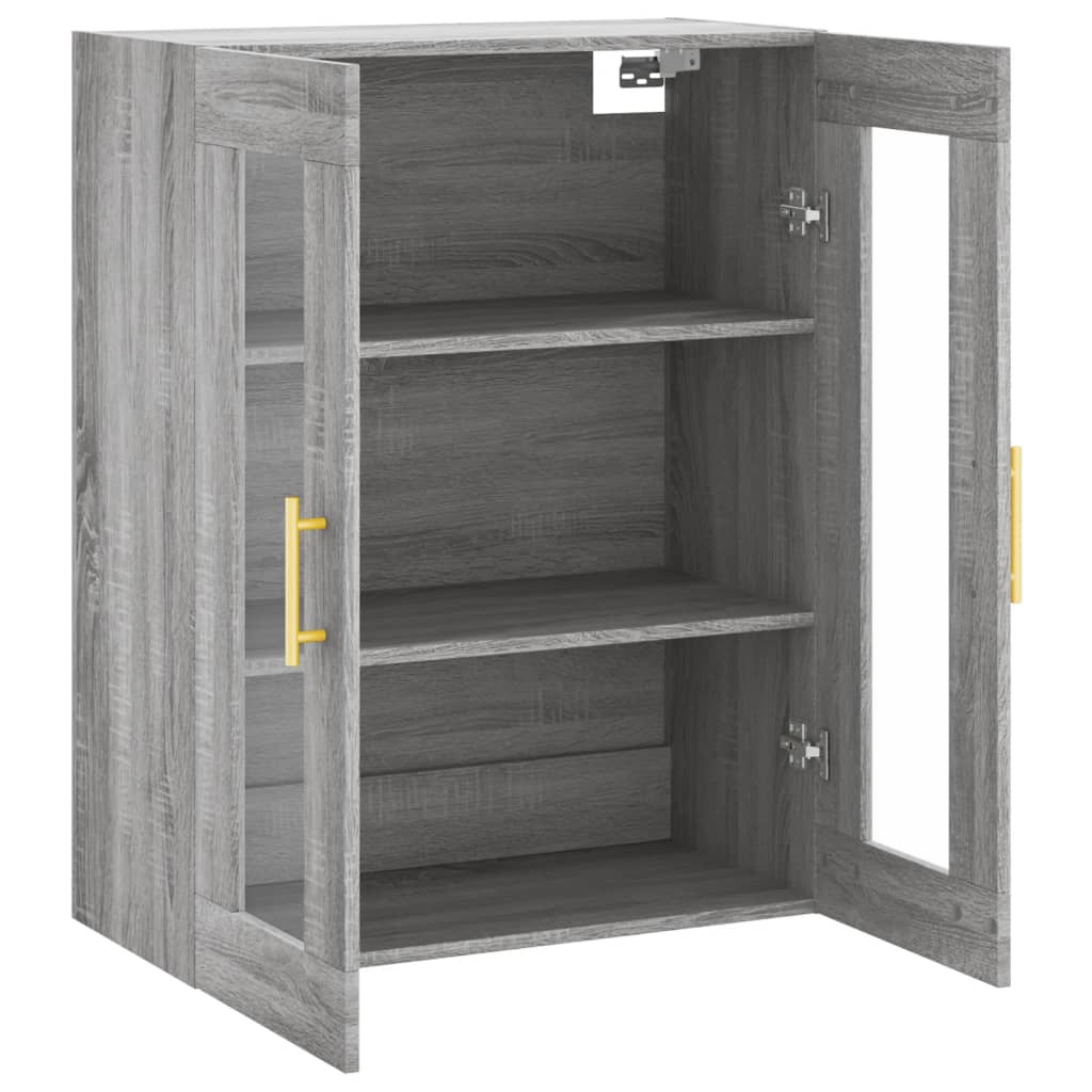 Bovenkast 69,5x34x90 cm grijs sonoma eikenkleurig is nu te koop bij PeponiXL, paradijselijk wonen!