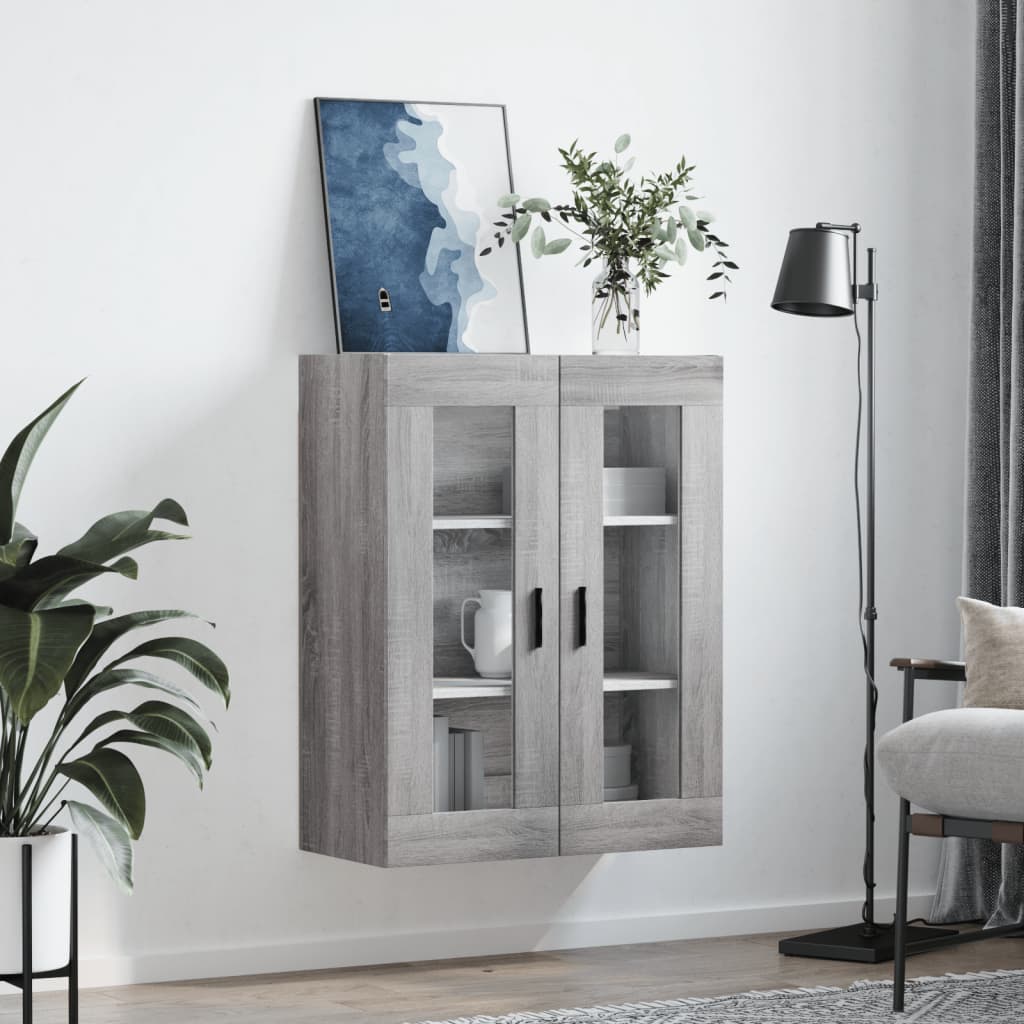 Bovenkast 69,5x34x90 cm grijs sonoma eikenkleurig is nu te koop bij PeponiXL, paradijselijk wonen!