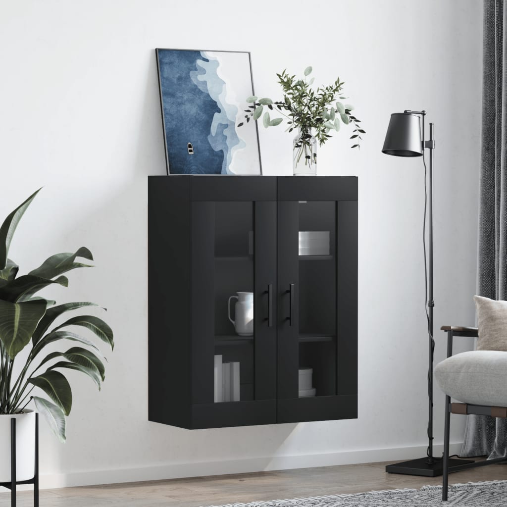 Bovenkast 69,5x34x90 cm zwart is nu te koop bij PeponiXL, paradijselijk wonen!