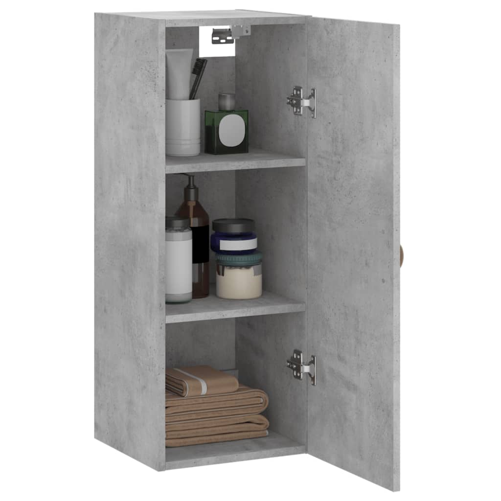 Bovenkast 34,5x34x90 cm betongrijs is nu te koop bij PeponiXL, paradijselijk wonen!