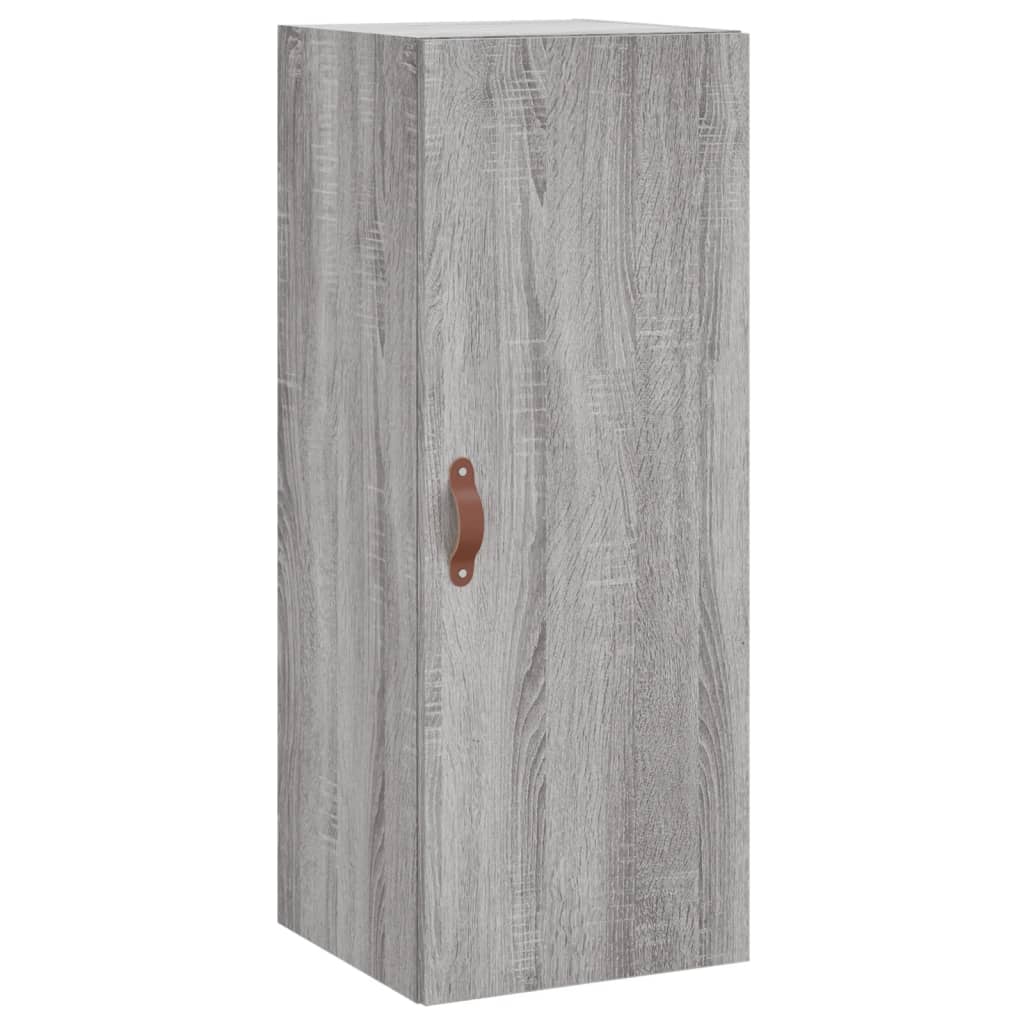 Bovenkast 34,5x34x90 cm grijs sonoma eikenkleurig is nu te koop bij PeponiXL, paradijselijk wonen!