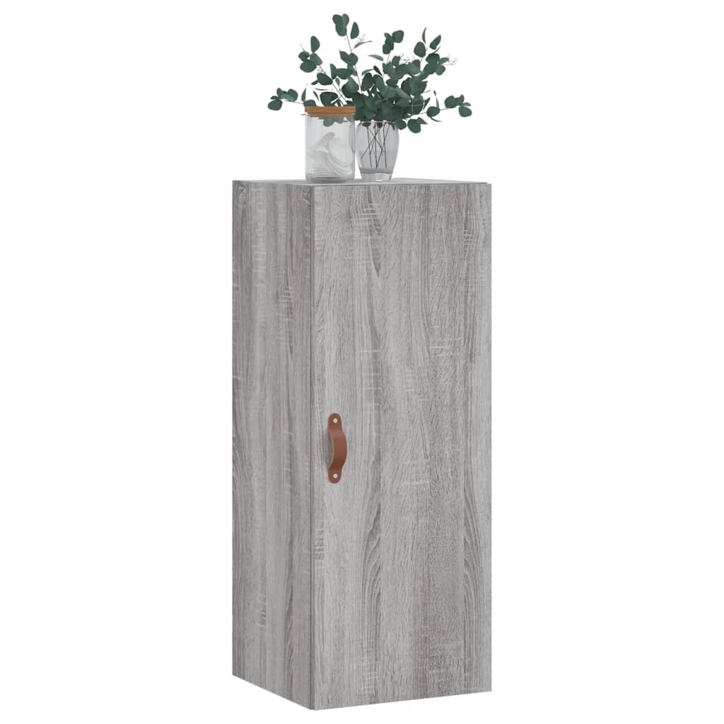 Bovenkast 34,5x34x90 cm grijs sonoma eikenkleurig is nu te koop bij PeponiXL, paradijselijk wonen!