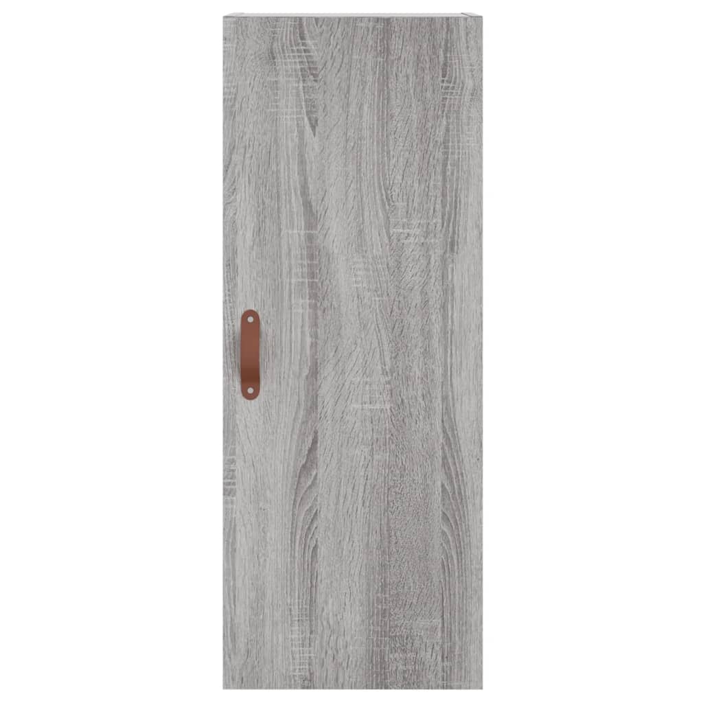 Bovenkast 34,5x34x90 cm grijs sonoma eikenkleurig is nu te koop bij PeponiXL, paradijselijk wonen!