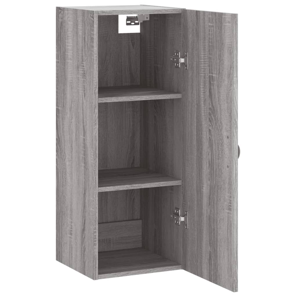 Bovenkast 34,5x34x90 cm grijs sonoma eikenkleurig is nu te koop bij PeponiXL, paradijselijk wonen!