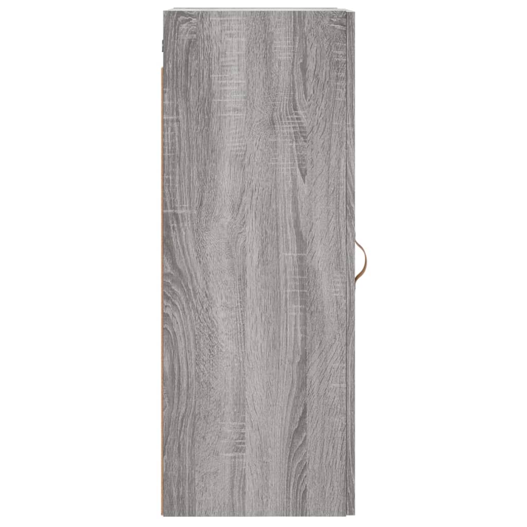 Bovenkast 34,5x34x90 cm grijs sonoma eikenkleurig is nu te koop bij PeponiXL, paradijselijk wonen!