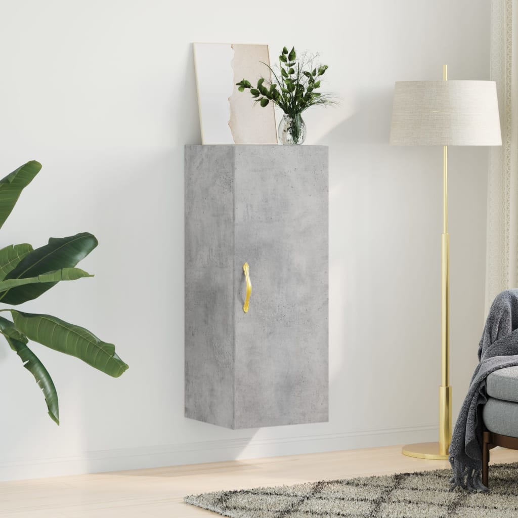 Bovenkast 34,5x34x90 cm betongrijs is nu te koop bij PeponiXL, paradijselijk wonen!