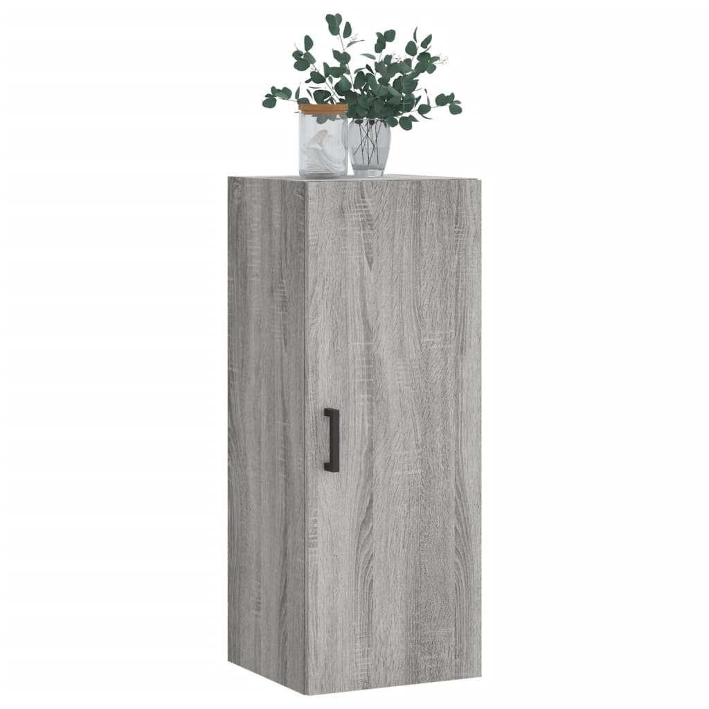 Bovenkast 34,5x34x90 cm grijs sonoma eikenkleurig is nu te koop bij PeponiXL, paradijselijk wonen!
