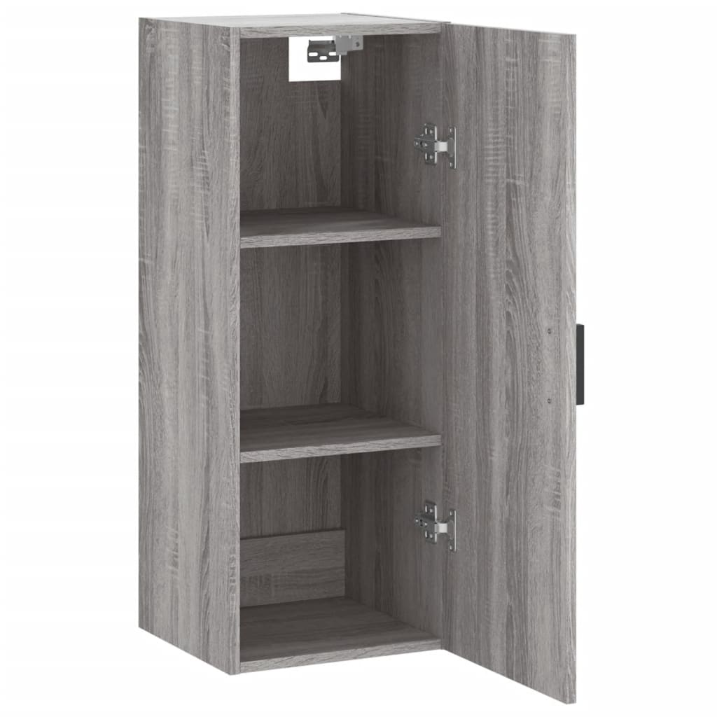 Bovenkast 34,5x34x90 cm grijs sonoma eikenkleurig is nu te koop bij PeponiXL, paradijselijk wonen!