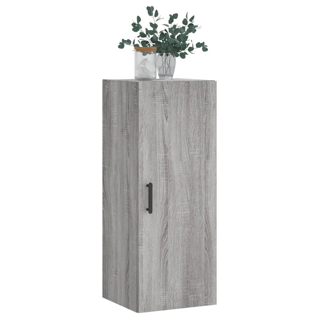 Bovenkast 34,5x34x90 cm grijs sonoma eikenkleurig is nu te koop bij PeponiXL, paradijselijk wonen!