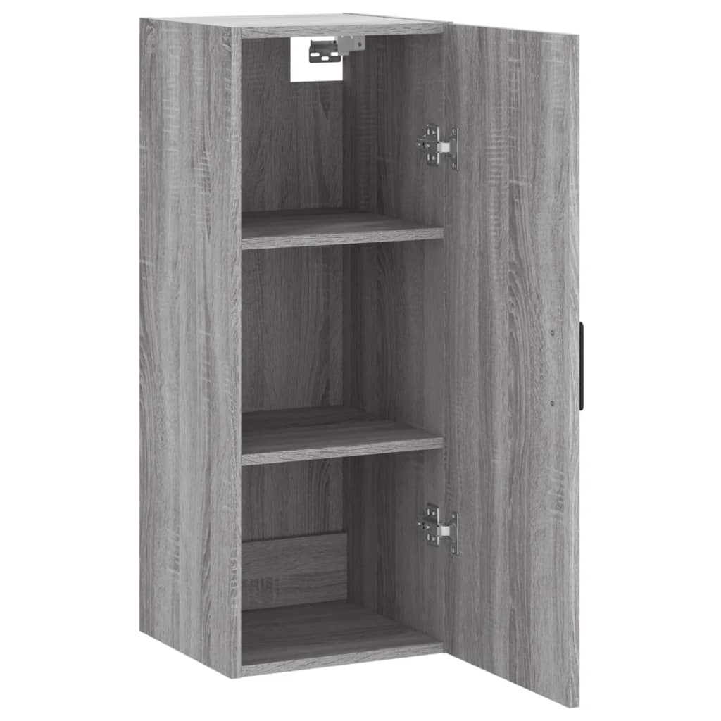 Bovenkast 34,5x34x90 cm grijs sonoma eikenkleurig is nu te koop bij PeponiXL, paradijselijk wonen!