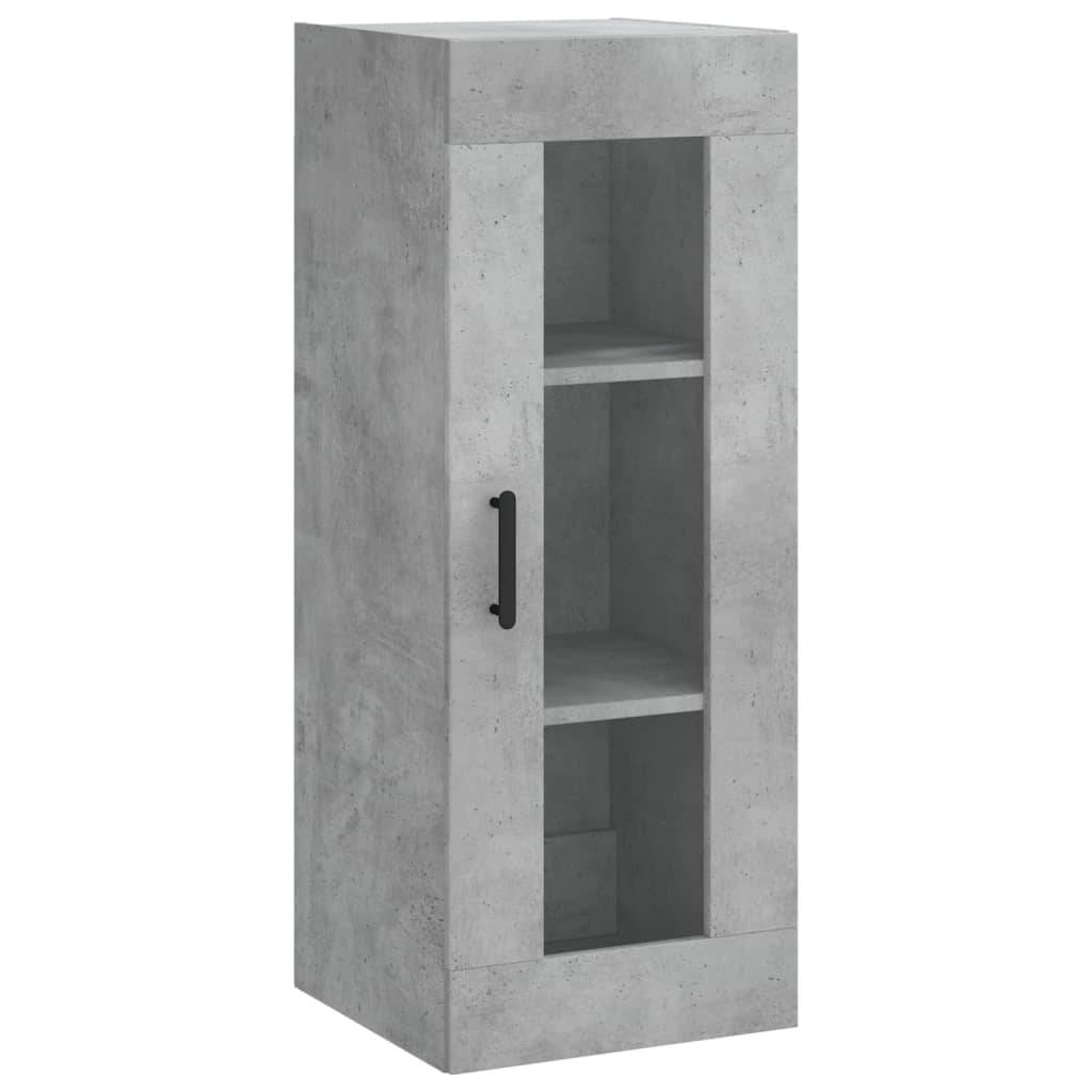 Wandkast 34,5x34x90 cm betongrijs is nu te koop bij PeponiXL, paradijselijk wonen!