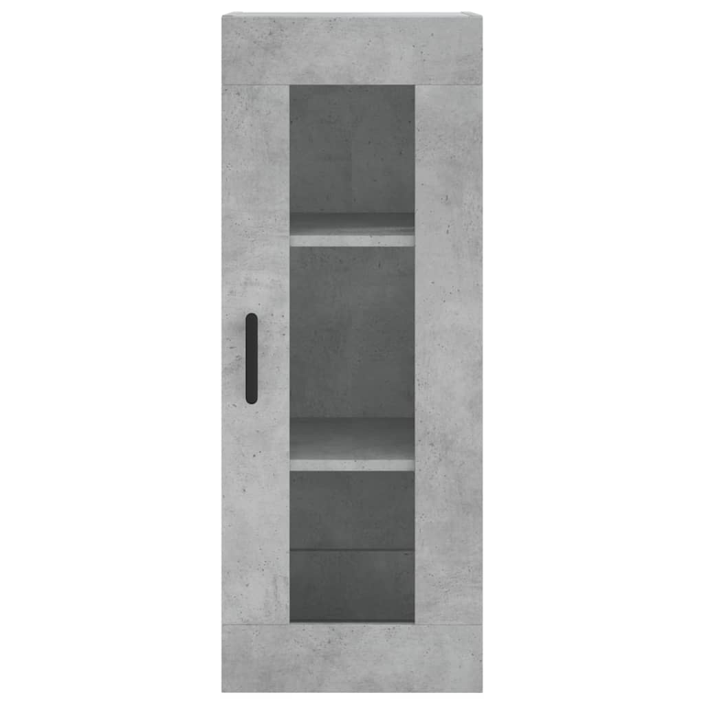 Wandkast 34,5x34x90 cm betongrijs is nu te koop bij PeponiXL, paradijselijk wonen!