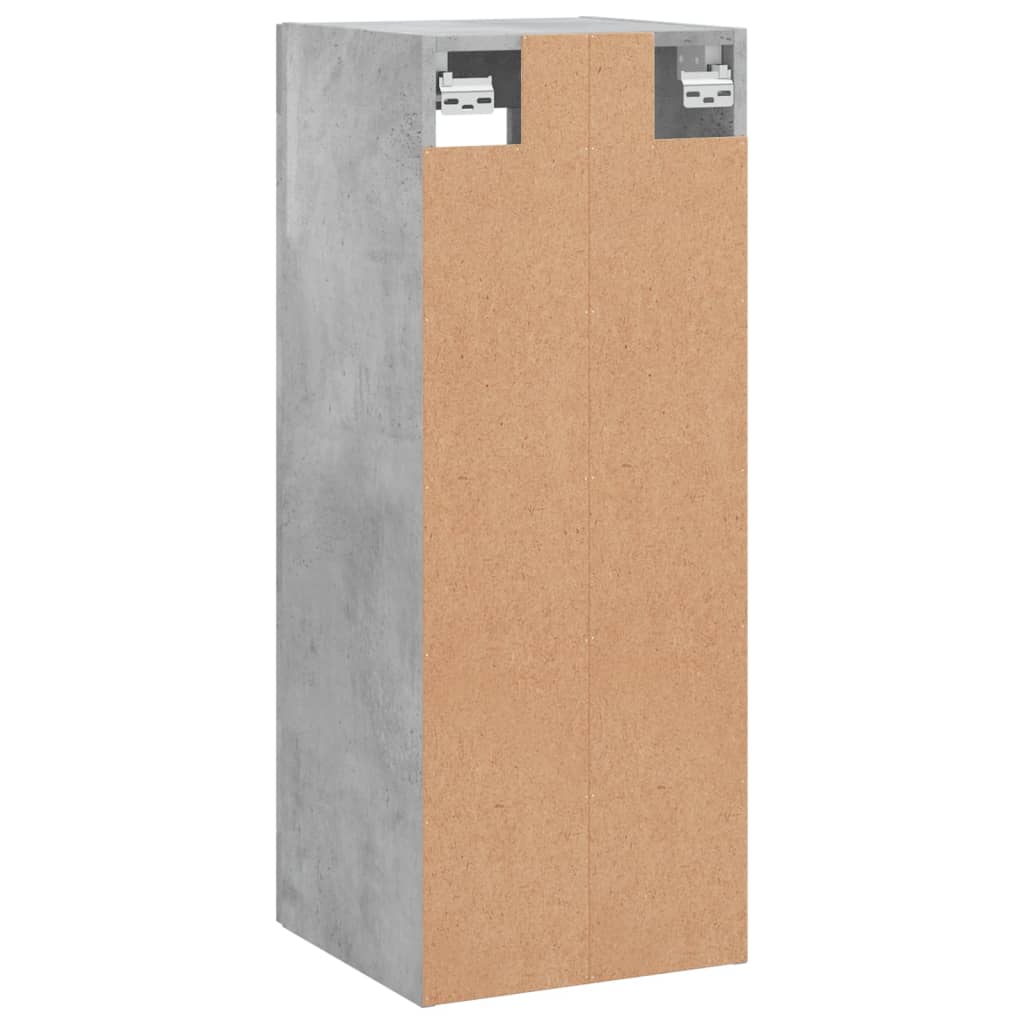 Wandkast 34,5x34x90 cm betongrijs is nu te koop bij PeponiXL, paradijselijk wonen!