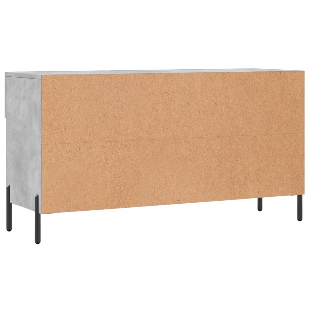 Schoenenbank 102x35x55 cm bewerkt hout betongrijs is nu te koop bij PeponiXL, paradijselijk wonen!