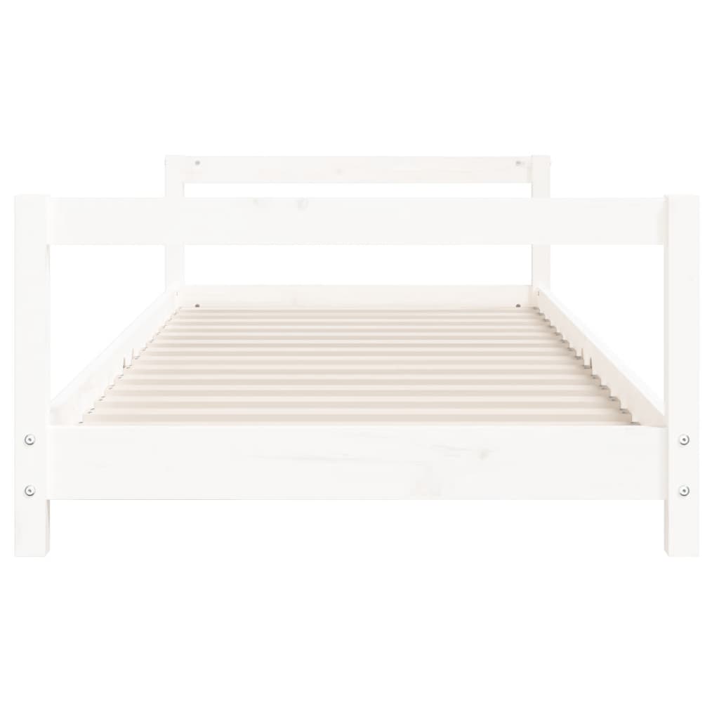 Kinderbedframe 80x200 cm massief grenenhout wit is nu te koop bij PeponiXL, paradijselijk wonen!