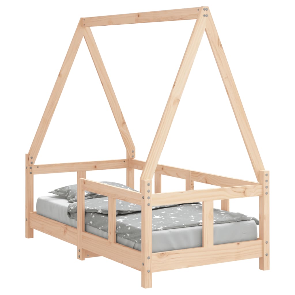 Kinderbedframe 70x140 cm massief grenenhout is nu te koop bij PeponiXL, paradijselijk wonen!