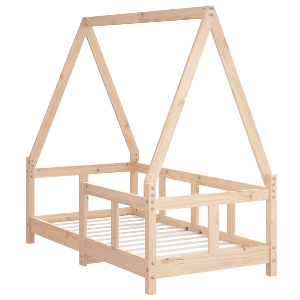 Kinderbedframe 70x140 cm massief grenenhout is nu te koop bij PeponiXL, paradijselijk wonen!