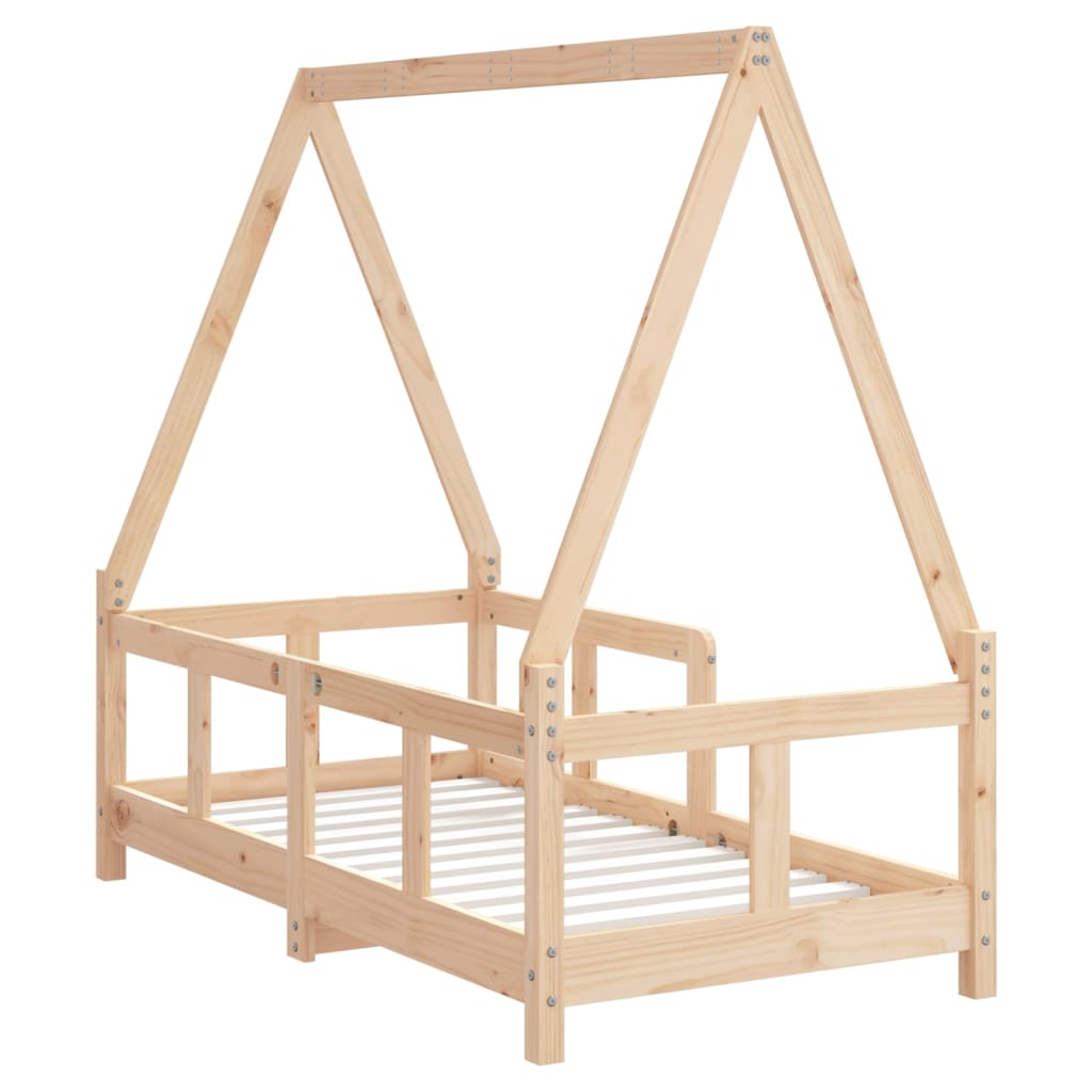 Kinderbedframe 70x140 cm massief grenenhout is nu te koop bij PeponiXL, paradijselijk wonen!