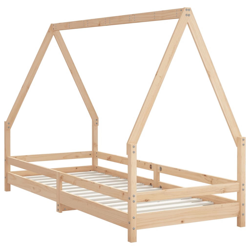 Kinderbedframe 80x200 cm massief grenenhout is nu te koop bij PeponiXL, paradijselijk wonen!