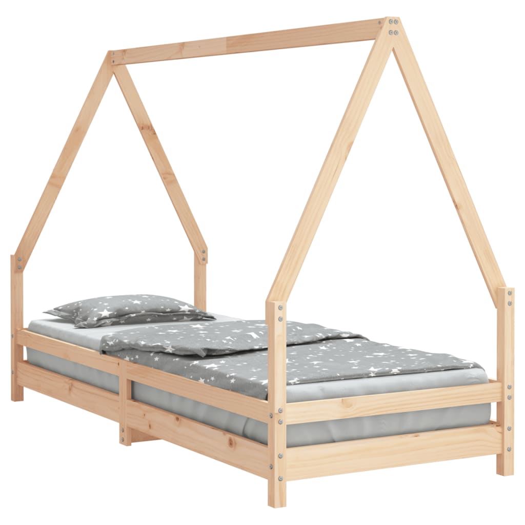 Kinderbedframe 90x200 cm massief grenenhout is nu te koop bij PeponiXL, paradijselijk wonen!