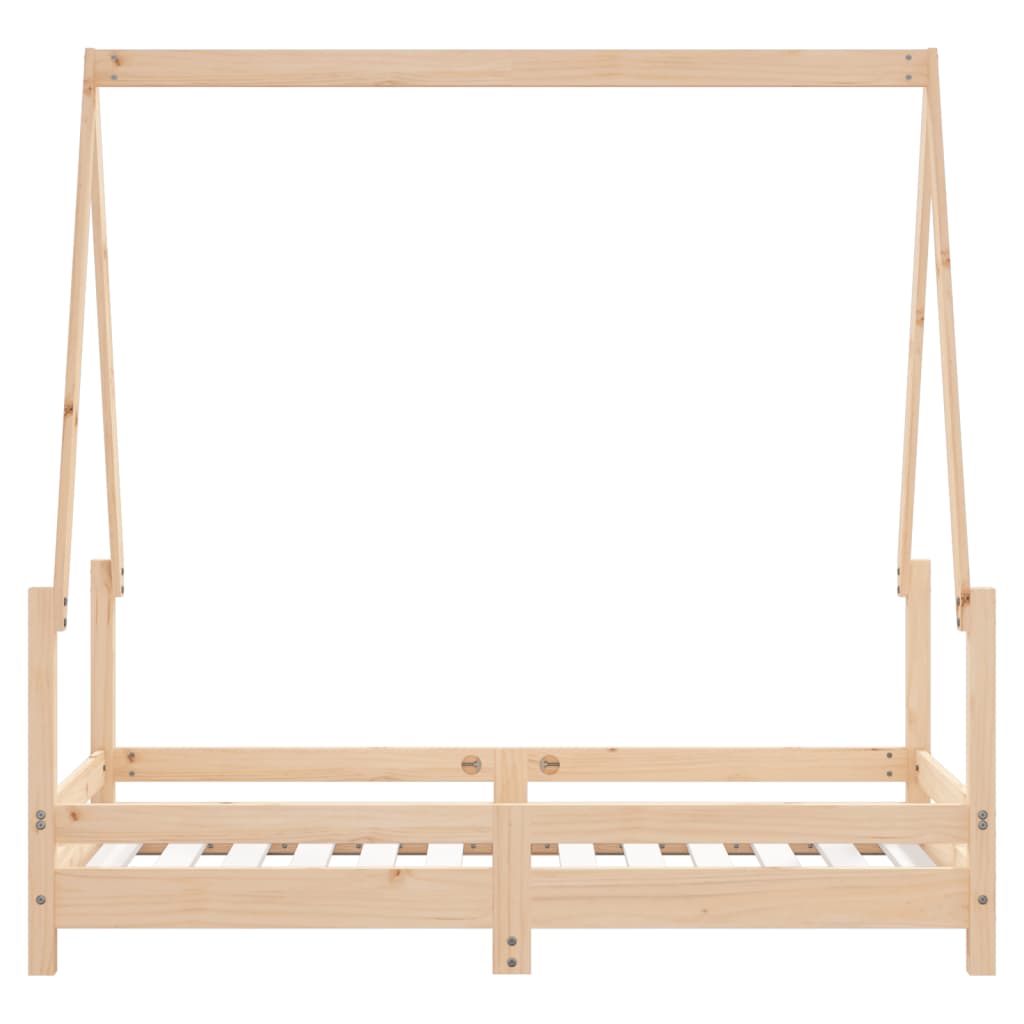 Kinderbedframe 70x140 cm massief grenenhout is nu te koop bij PeponiXL, paradijselijk wonen!