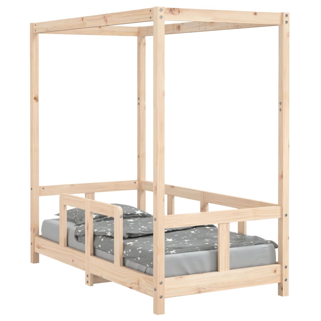 Kinderbedframe 70x140 cm massief grenenhout is nu te koop bij PeponiXL, paradijselijk wonen!