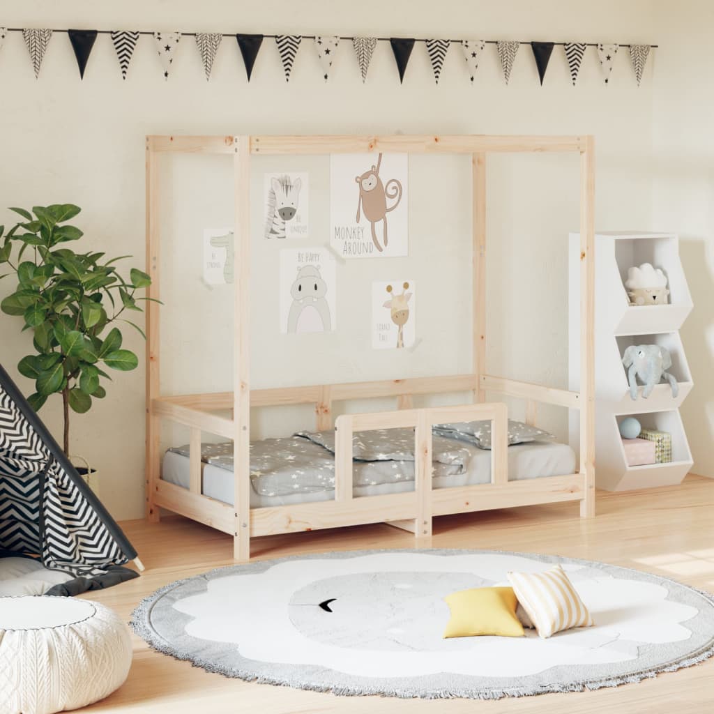 Kinderbedframe 70x140 cm massief grenenhout is nu te koop bij PeponiXL, paradijselijk wonen!