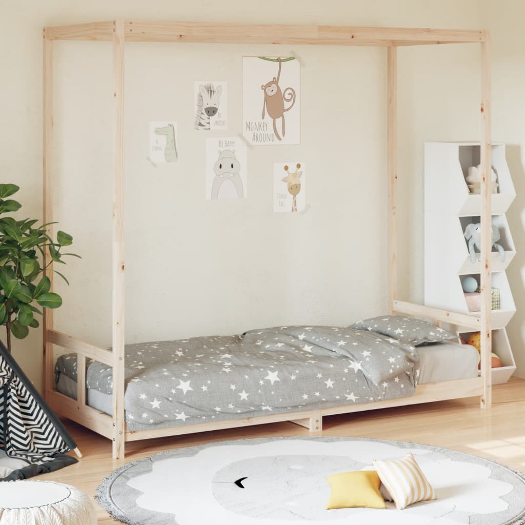 Kinderbedframe 80x200 cm massief grenenhout is nu te koop bij PeponiXL, paradijselijk wonen!