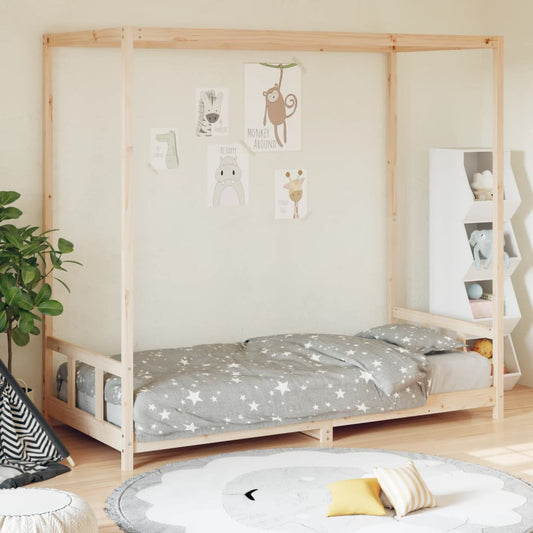 Kinderbedframe 90x200 cm massief grenenhout is nu te koop bij PeponiXL, paradijselijk wonen!