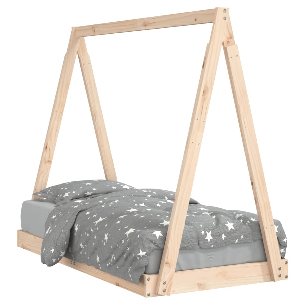 Kinderbedframe 70x140 cm massief grenenhout is nu te koop bij PeponiXL, paradijselijk wonen!