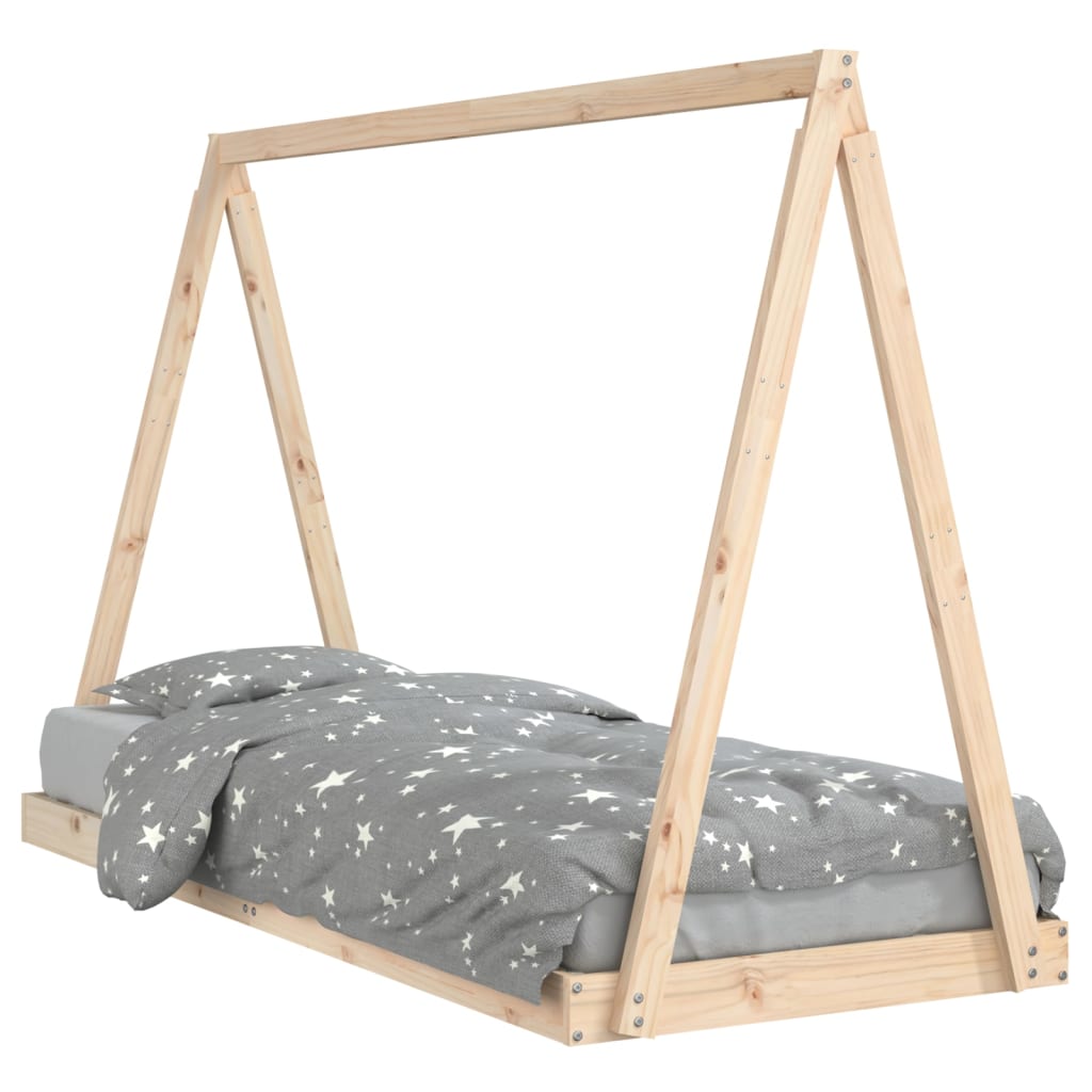 Kinderbedframe 80x200 cm massief grenenhout is nu te koop bij PeponiXL, paradijselijk wonen!