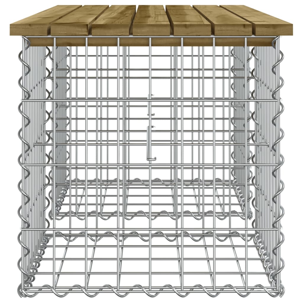 Tuinbank schanskorfontwerp 103x44x42 cm geïmpregneerd hout is nu te koop bij PeponiXL, paradijselijk wonen!