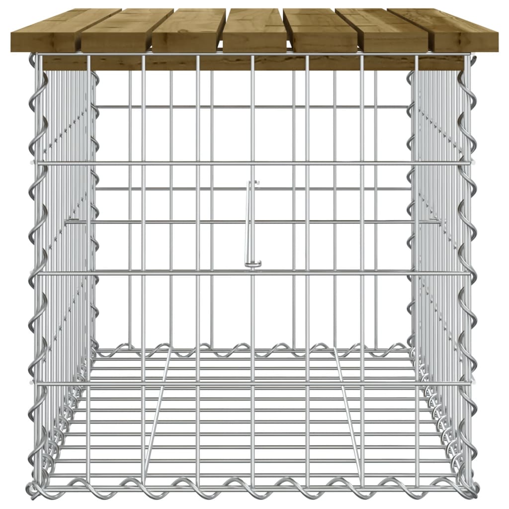 Tuinbank schanskorfontwerp 63x44x42 cm geïmpregneerd grenenhout is nu te koop bij PeponiXL, paradijselijk wonen!