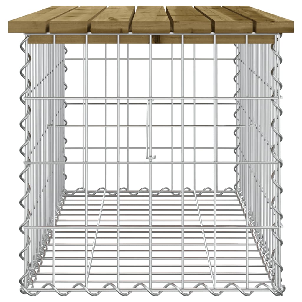 Tuinbank schanskorfontwerp 83x44x42 cm geïmpregneerd hout is nu te koop bij PeponiXL, paradijselijk wonen!