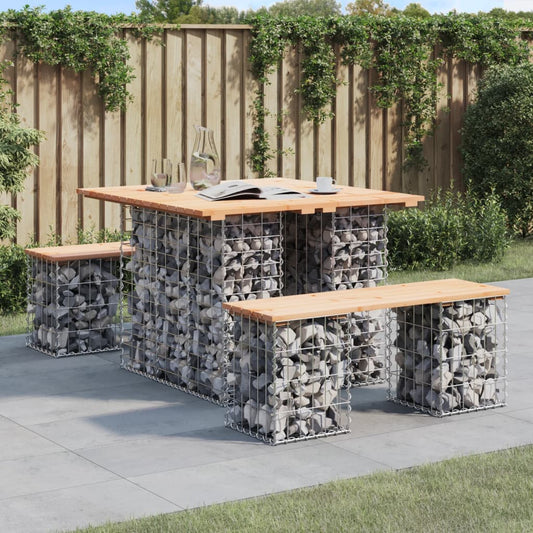 Tuintafel schanskorfontwerp 100x102x72 cm massief grenenhout is nu te koop bij PeponiXL, paradijselijk wonen!