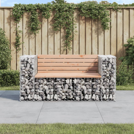 Tuinbank schanskorfontwerp 143x71x65,5 cm massief douglashout is nu te koop bij PeponiXL, paradijselijk wonen!