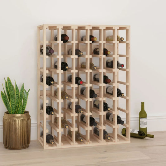 Wijnrek 70x33x94 cm massief grenenhout bruin is nu te koop bij PeponiXL, paradijselijk wonen!