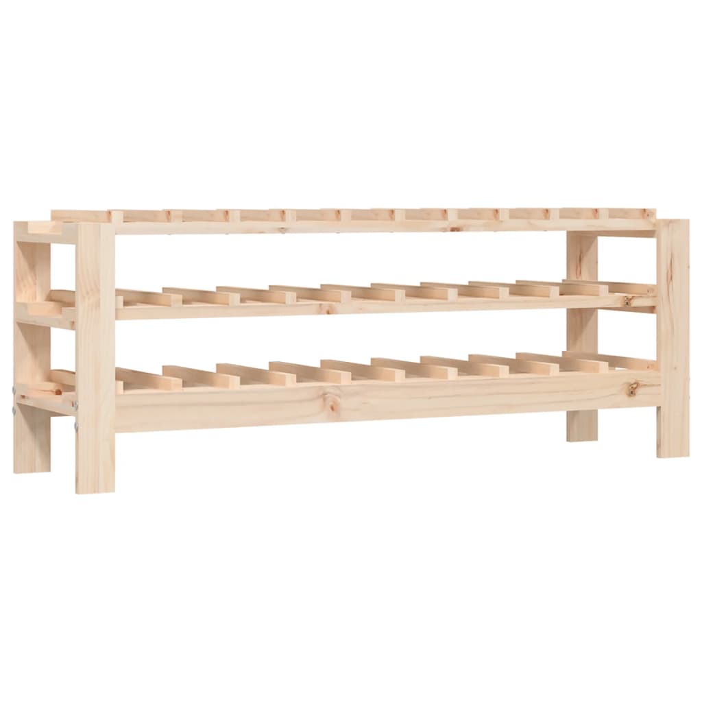 Wijnrek 109,5x30x42 cm massief grenenhout is nu te koop bij PeponiXL, paradijselijk wonen!