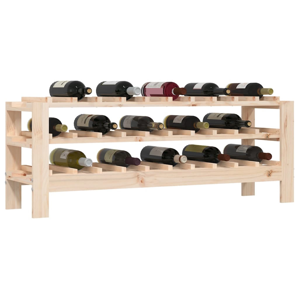 Wijnrek 109,5x30x42 cm massief grenenhout is nu te koop bij PeponiXL, paradijselijk wonen!